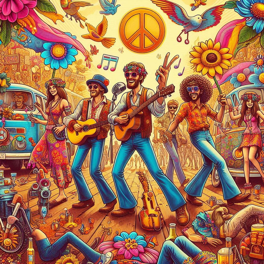 In den späten 1960er Jahren zählte die Liebe und der Wunsch nach Frieden in der Flower Power Zeit